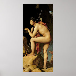 Oedipus and the Sphinx, 1808 Poster