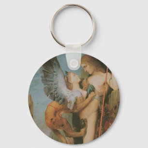 Oedipus and the Sphinx Key Ring