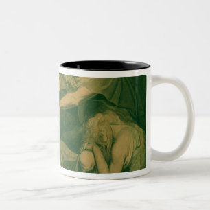 Oedipus cursing his son Polynices - "Go to Ruin, S Two-Tone Coffee Mug
