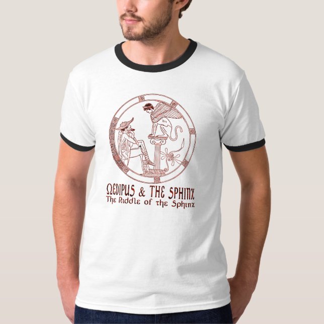 Oedipus & the Sphinx T-Shirt (Front)
