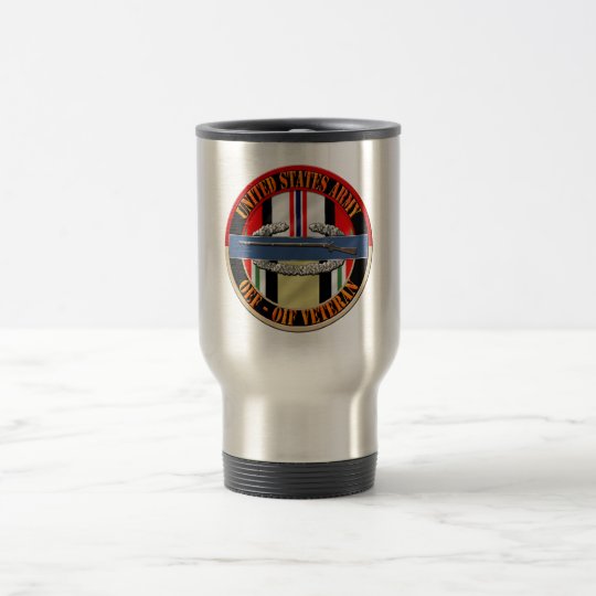 OEF OIF Veteran CIB Infantry Travel Mug