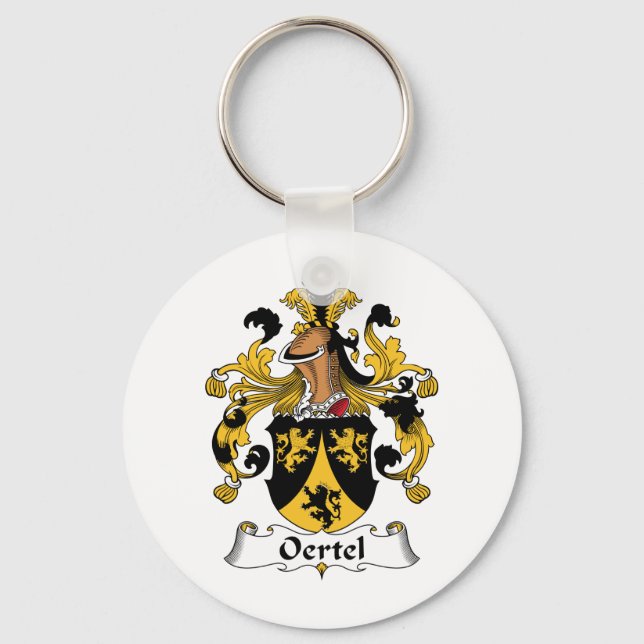 Oertel Family Crest Key Ring (Front)