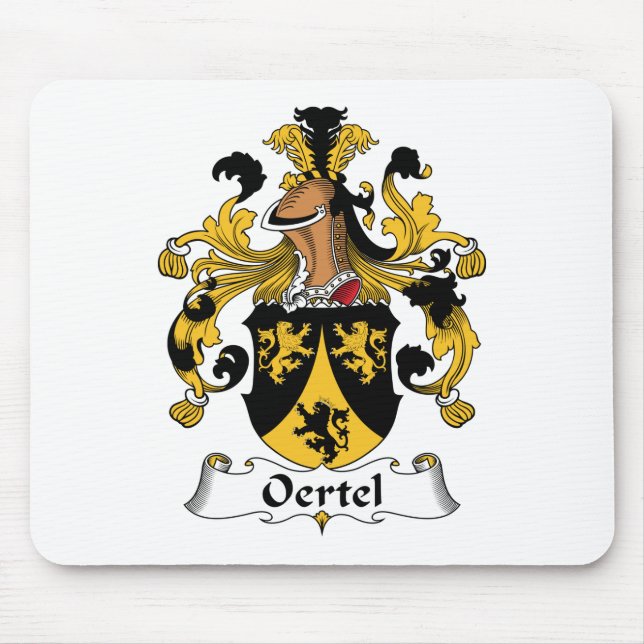 Oertel Family Crest Mouse Mat (Front)