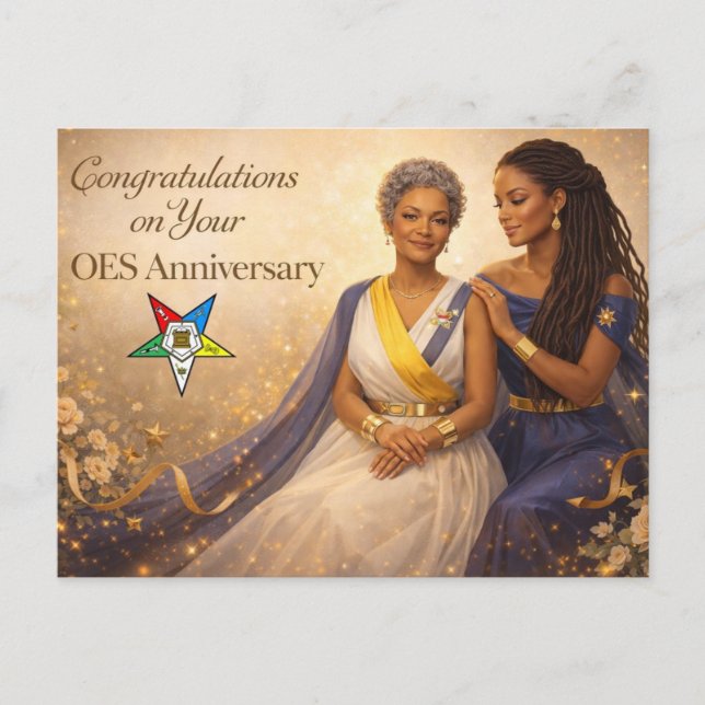 OES Anniversary Postcards (Front)