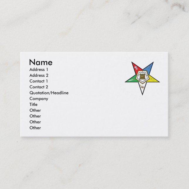 OES Biz cards (Front)
