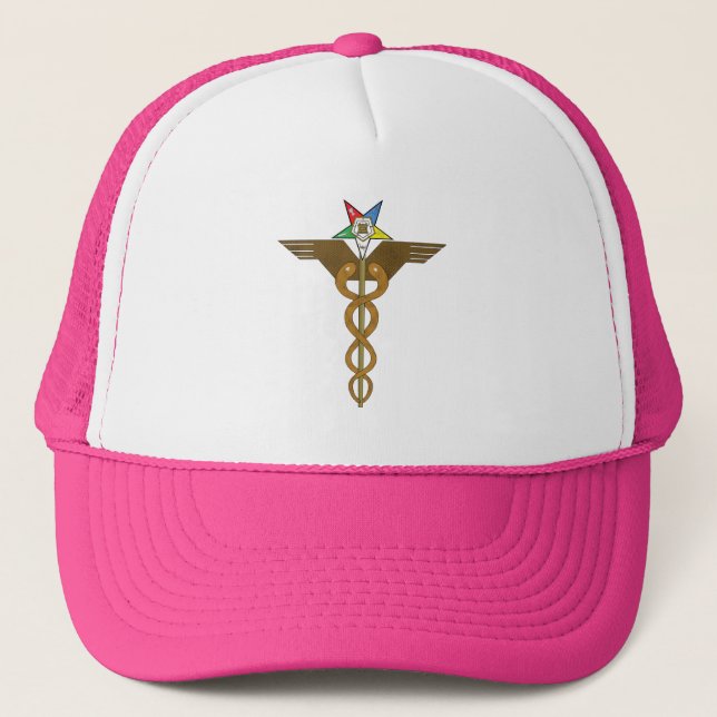 OES Caduceus copy Trucker Hat (Front)