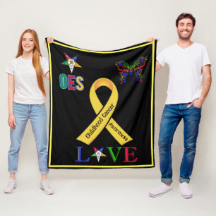 OES Cancer Awareness Fleece Blanket