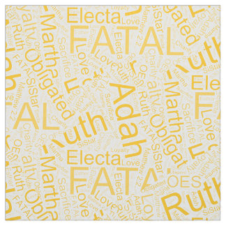 OES Collage Yellow Fabric