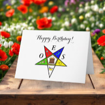 OES Eastern Star Sister Masonry Order Birthday