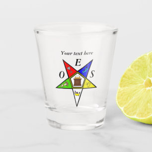 OES Eastern Star Sister Masonry Order Shot Glass