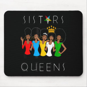 Oes fatal sistars queens ladies eastern star mouse mat