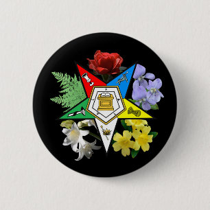 OES floral Emblem Button