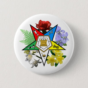 OES floral Emblem Button