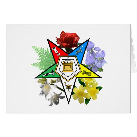 OES Floral Emblem Card