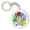 OES Floral Emblem Keychain