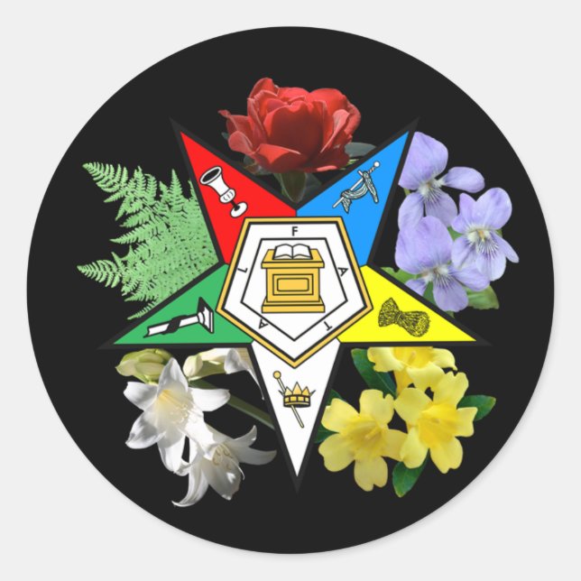 OES Floral Emblem sticker (Front)