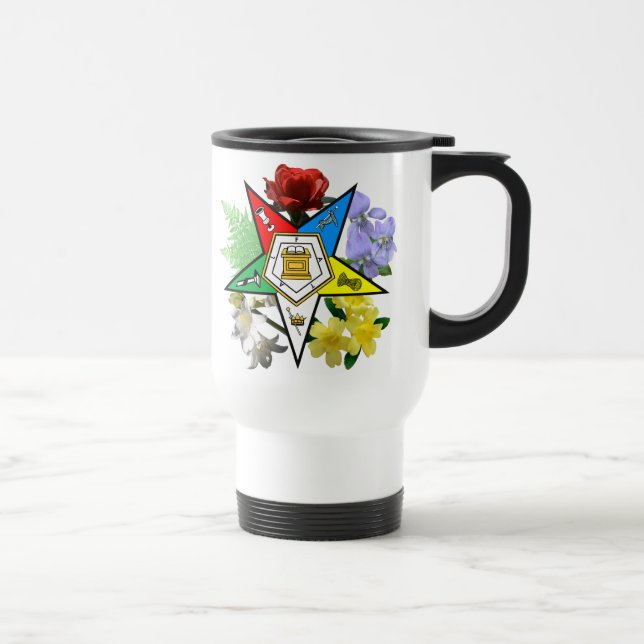 OES floral Emblem Travel Mug (Right)
