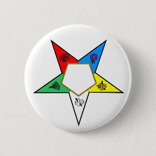 OES Flower Star Button