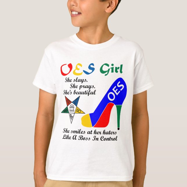 OES Girl Platform Order of the Eastern Star Parent T-Shirt (Front)