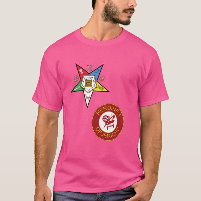 OES Heroines of Jericho Split Order Eastern Star P T-Shirt (Front)