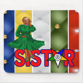 OES Order Of The Eastern Sistar Bling Mousepad