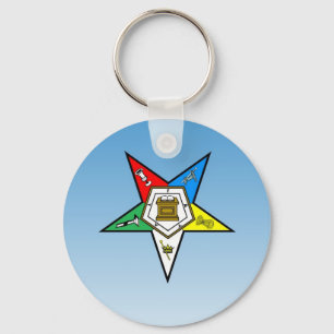 OES Order of the Eastern Star Blue Key Ring