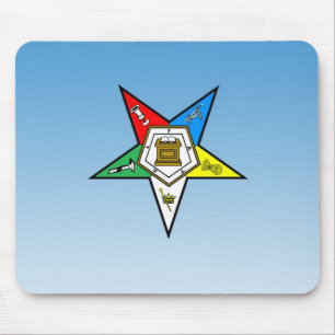 OES Order of the Eastern Star Blue Mouse Mat