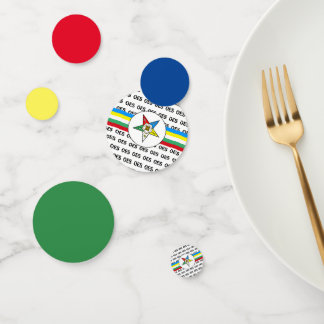 OES Order of the Eastern Star Confetti