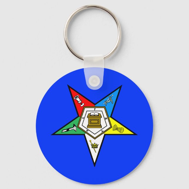 OES Order of the Eastern Star Key Chain (Front)