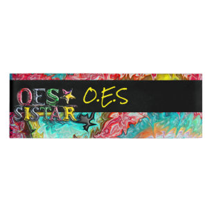 OES Sistar Name Tag