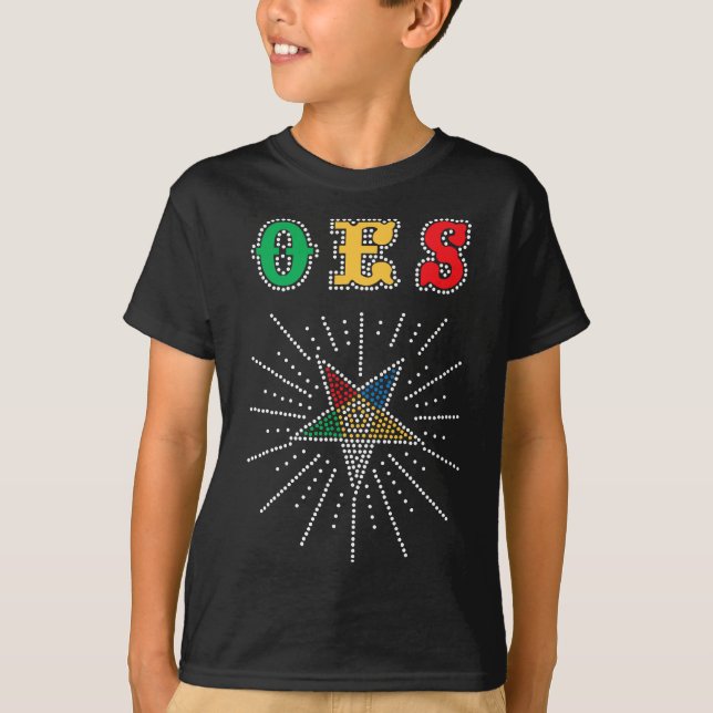 OES Star Shining Order of the Eastern Star Parents T-Shirt (Front)