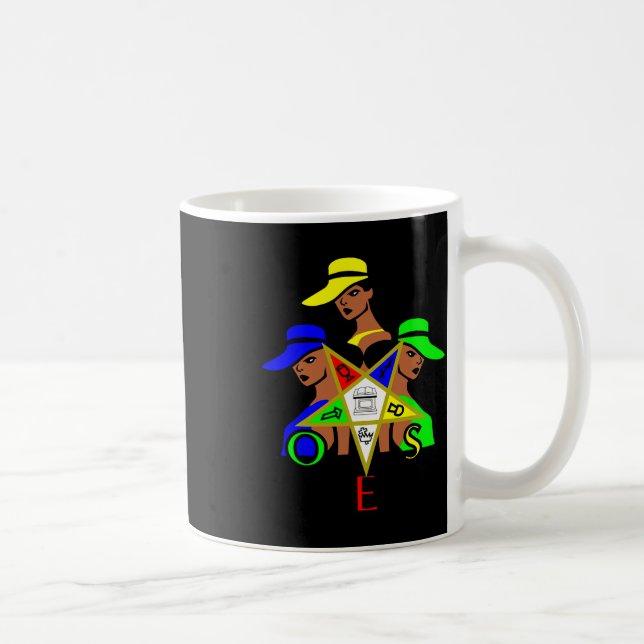 Oes Star Sisters Order The Eastern Star Juneteenth Coffee Mug (Right)