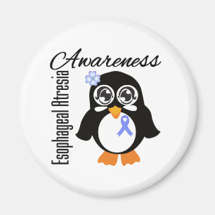 Oesophageal Atresia Awareness Penguin Magnet