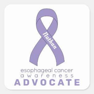 Oesophageal Cancer Advocate White Square Sticker