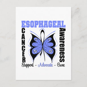 Oesophageal Cancer Awareness Butterfly Postcard