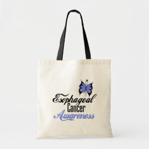 Oesophageal Cancer Awareness Butterfly Tote Bag