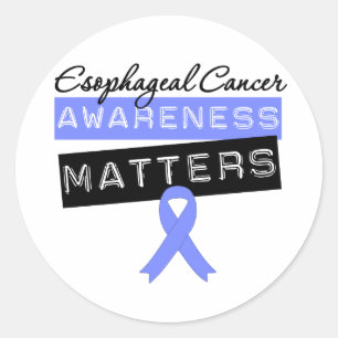 Oesophageal Cancer Awareness Matters Classic Round Sticker