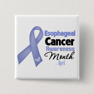Oesophageal Cancer Awareness Month 15 Cm Square Badge