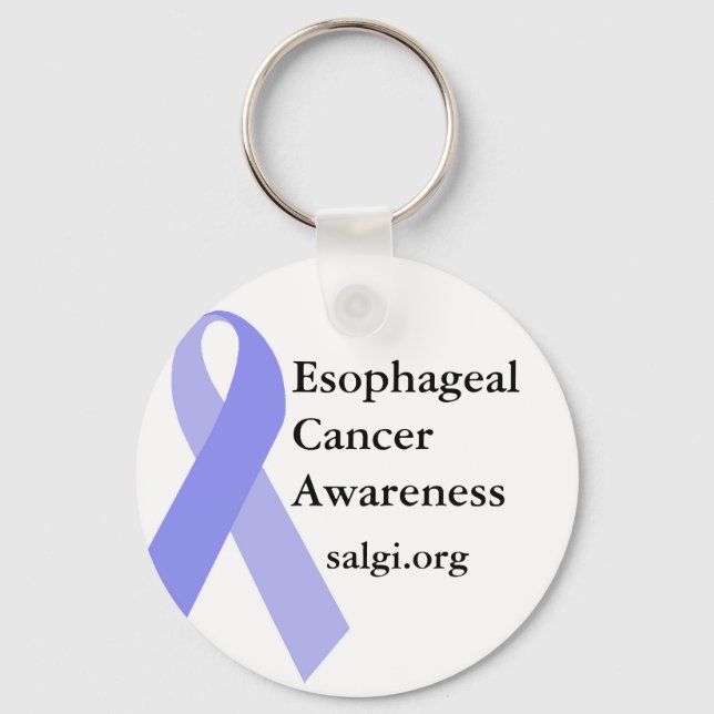 Oesophageal Cancer Awareness Periwinkle Key Chain (Front)