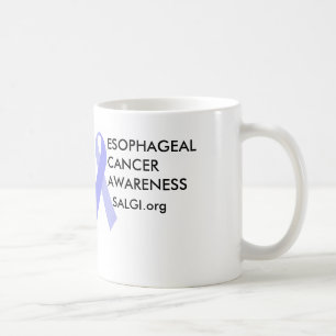 Oesophageal Cancer Awareness Periwinkle Ribbon Mug