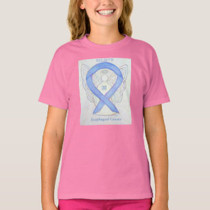 Oesophageal Cancer Awareness Ribbon Angel Shirt