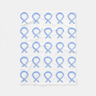 Oesophageal Cancer Awareness Ribbon Fleece Blanket