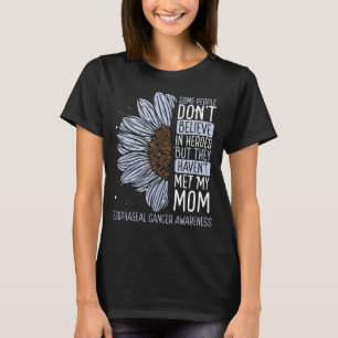 Oesophageal Cancer Awareness Ribbon Mum Warrior T-Shirt