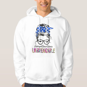Oesophageal Cancer Awareness Ribbon Support Gifts Hoodie