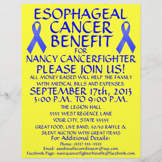 Oesophageal Cancer Benefit Flyer (Front)