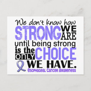 Oesophageal Cancer How Strong We Are Postcard