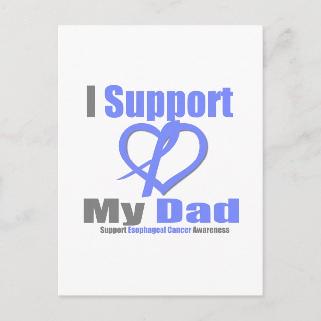 Oesophageal Cancer I Support Dad Postcard (Front)