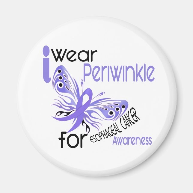 Oesophageal Cancer I WEAR PERIWINKLE FOR AWARENESS Magnet (Front)
