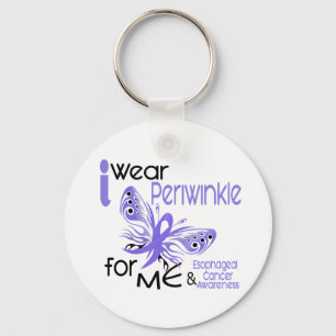 Oesophageal Cancer I WEAR PERIWINKLE FOR ME 45 Key Ring