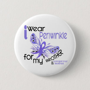 Oesophageal Cancer I WEAR PERIWINKLE FOR MY 6 Cm Round Badge